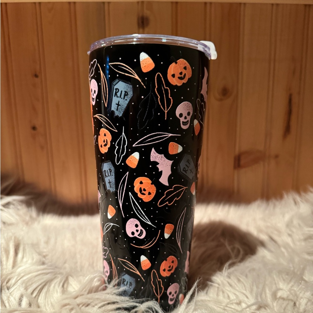 Black Halloween tumbler
